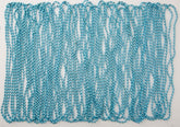 Light Blue Bead Necklaces - 50 Pack, 30" Round Beads